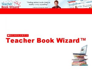 Teacher book wizard