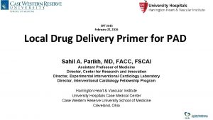 CRT 2016 February 22 2016 Local Drug Delivery