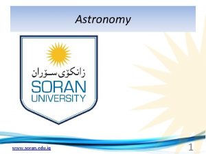 Astronomy www soran edu iq 1 Chapter 7