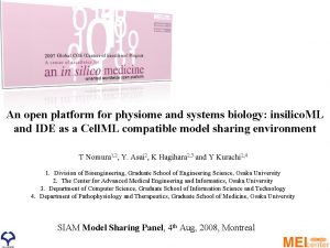 An open platform for physiome and systems biology