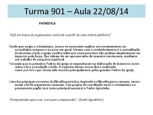 Turma 901 Aula 220814 PATRSTICA A f em