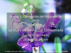 Unidad 5 Culminacin del Ministerio de Jess Estudio