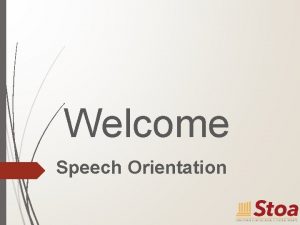 Welcome Speech Orientation Stoa trains Christian homeschooled youth