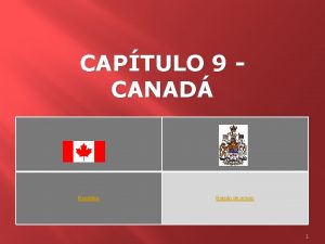 CAPTULO 9 CANAD Bandeira Braso de armas 1