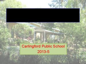 Antibullying Plan Carlingford Public School 2013 5 Our