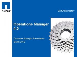 Tag line tag line Operations Manager 4 0