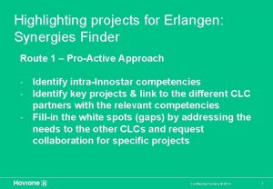 Highlighting projects for Erlangen Synergies Finder Route 1