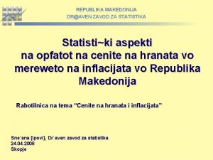 Zavod za statistika makedonija