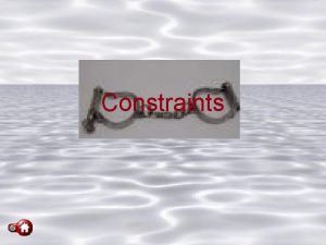 Constraints Constraints in Inventor Constraints Defined Constraint The
