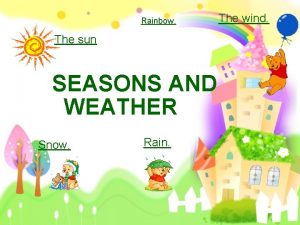 Rainbow The sun SEASONS AND WEATHER Snow Rain