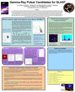 GammaRay Pulsar Candidates for GLAST Gammaray Large Area