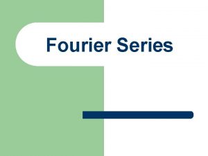 Series de fourier