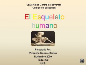 Universidad Central de Bayamn Colegio de Educacin El