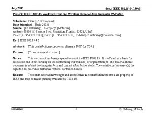 July 2003 doc IEEE 802 15 04189 r