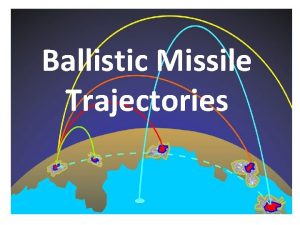 Ballistic Missile Trajectories Ballistic Missile A ballistic missile