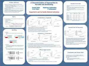 A Characterization of Approaches to Parrallel Job Scheduling