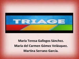 Mara Teresa Gallegos Snchez Mara del Carmen Gmez