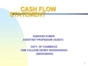 Cashflow assistant