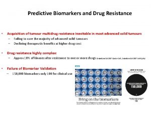 Predictive Biomarkers and Drug Resistance Acquisition of tumour