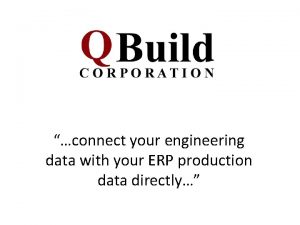 connect your engineering data with your ERP production