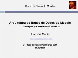 Banco de dados moodle