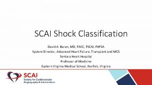 Scai cardiogenic shock