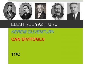 ELESTIREL YAZI TURU KEREM GUVENTURK CAN DIVITOGLU 11C