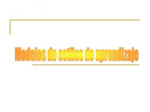 Modelos de n