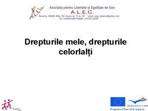 Drepturile mele drepturile celorlali Temele abordate Ce nseamn