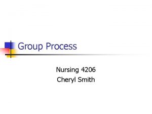 Group process in nursing