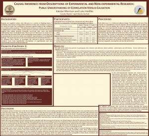 CAUSAL INFERENCE FROM DESCRIPTIONS OF EXPERIMENTAL AND NONEXPERIMENTAL