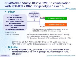 COMMAND3 Study DCV vs TVR in combination with