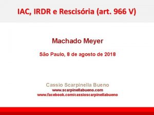 IAC IRDR e Rescisria art 966 V Machado