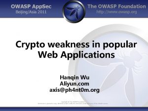 Owasp foundation