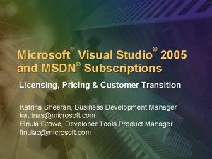 Purchase msdn subscription
