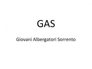 GAS Giovani Albergatori Sorrento Attivit 2015 Programma 2016