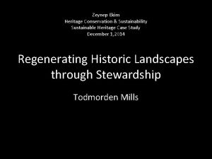 Zeynep Ekim Heritage Conservation Sustainability Sustainable Heritage Case