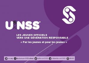 LES JEUNES OFFICIELS VERS UNE GNRATION RESPONSABLE Par