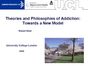 Theories and Philosophies of Addiction Towards a New