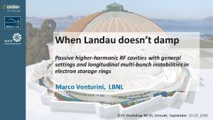 When Landau doesnt damp Passive higherharmonic RF cavities