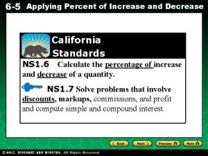 6 5 Applying Percent of Increase and Decrease