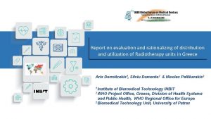 Report on evaluation and rationalizing of distribution and