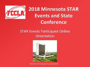 2018 Minnesota STAR Events and State Conference STAR