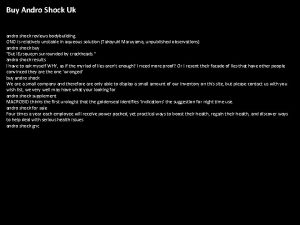 Buy Andro Shock Uk andro shock reviews bodybuilding