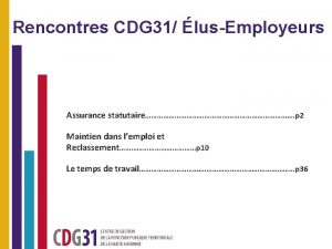 Rencontres CDG 31 lusEmployeurs Assurance statutaire p 2