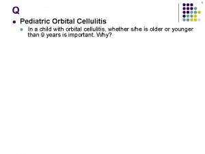 Lll cellulitis