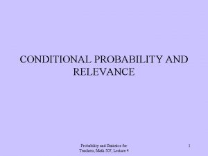 Conditional relative frequency example