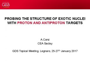 PROBING THE STRUCTURE OF EXOTIC NUCLEI WITH PROTON