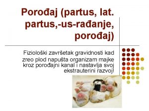 Predznaci porodjaja