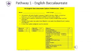 English baccalaureate